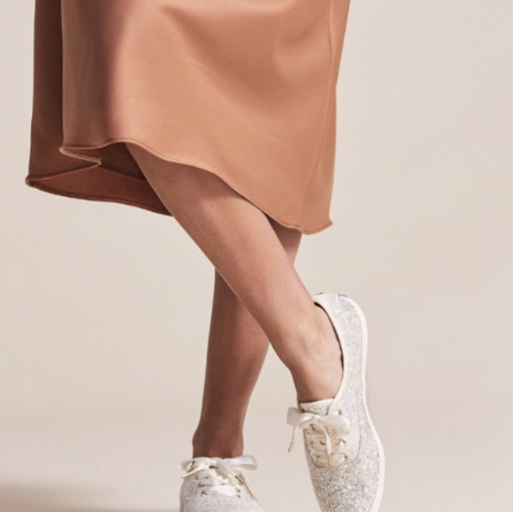 Keds Kate Spade glitter cream sneakers